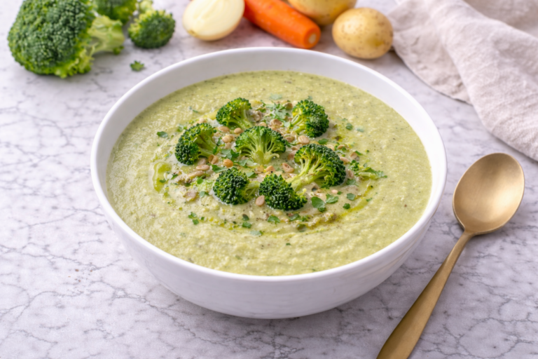 Supă cremă de broccoli