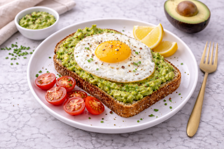Toast cu ou și avocado