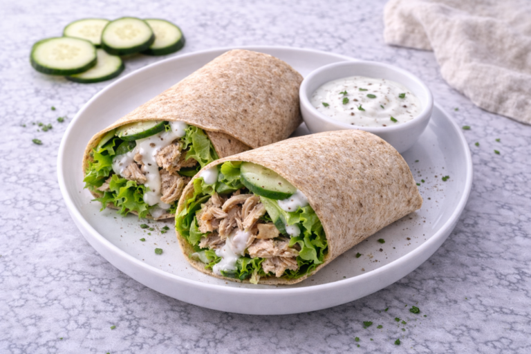 Turkey Wrap with Yogurt Sauce