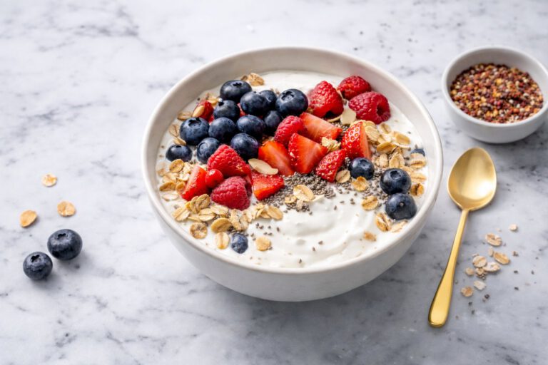 Yogurt Bowl with Oats and Berries