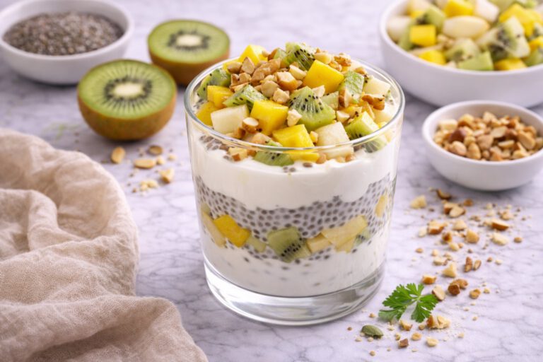 Chia Pudding with Yogurt and Fruit