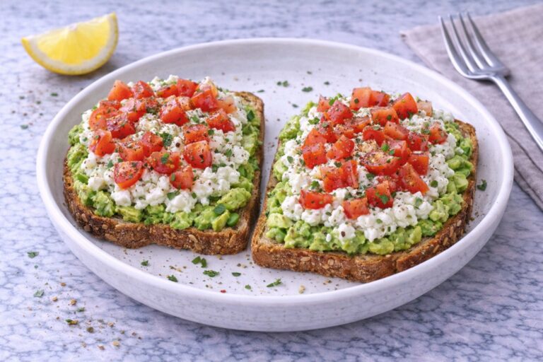Avocado Toast with Cottage Cheese
