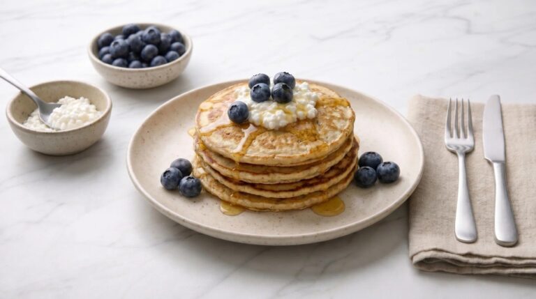 Oatmeal and Blueberry Cottage Pancakes